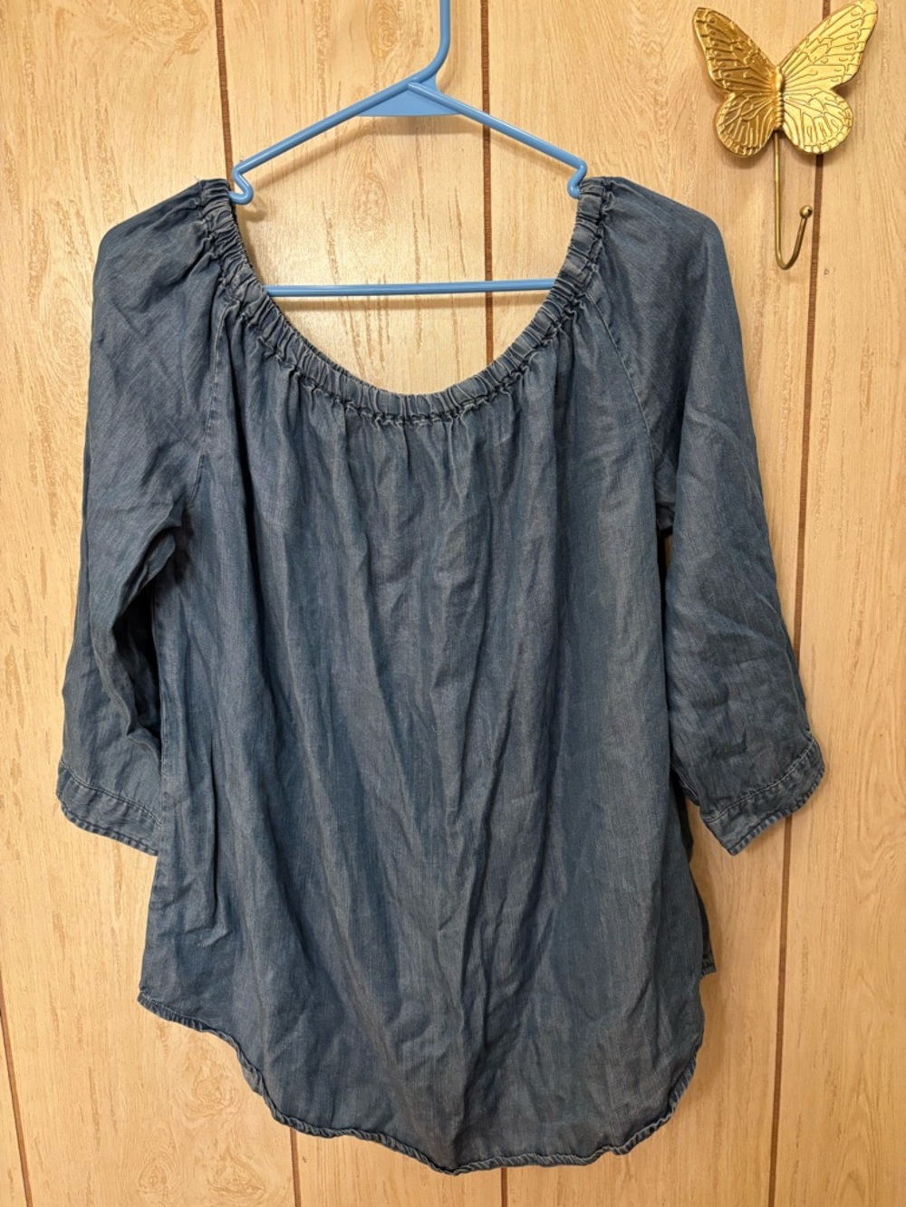 beachlunchlounge Denim-Blue Top